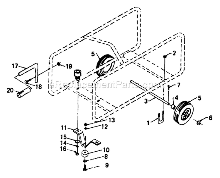 Page E Diagram and Parts List for 8754-1  Briggs and Stratton Generator